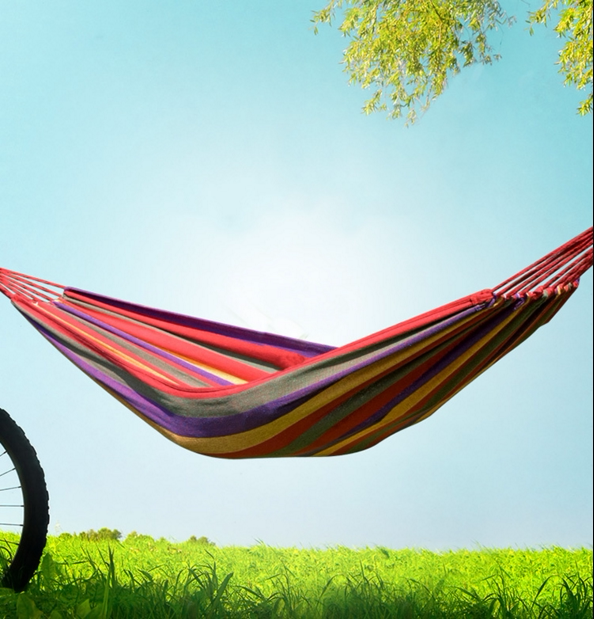 (Believe yourself) Outdoor Camping Casual Hammock double single Canvas Hammock with Dormitory Accommodation