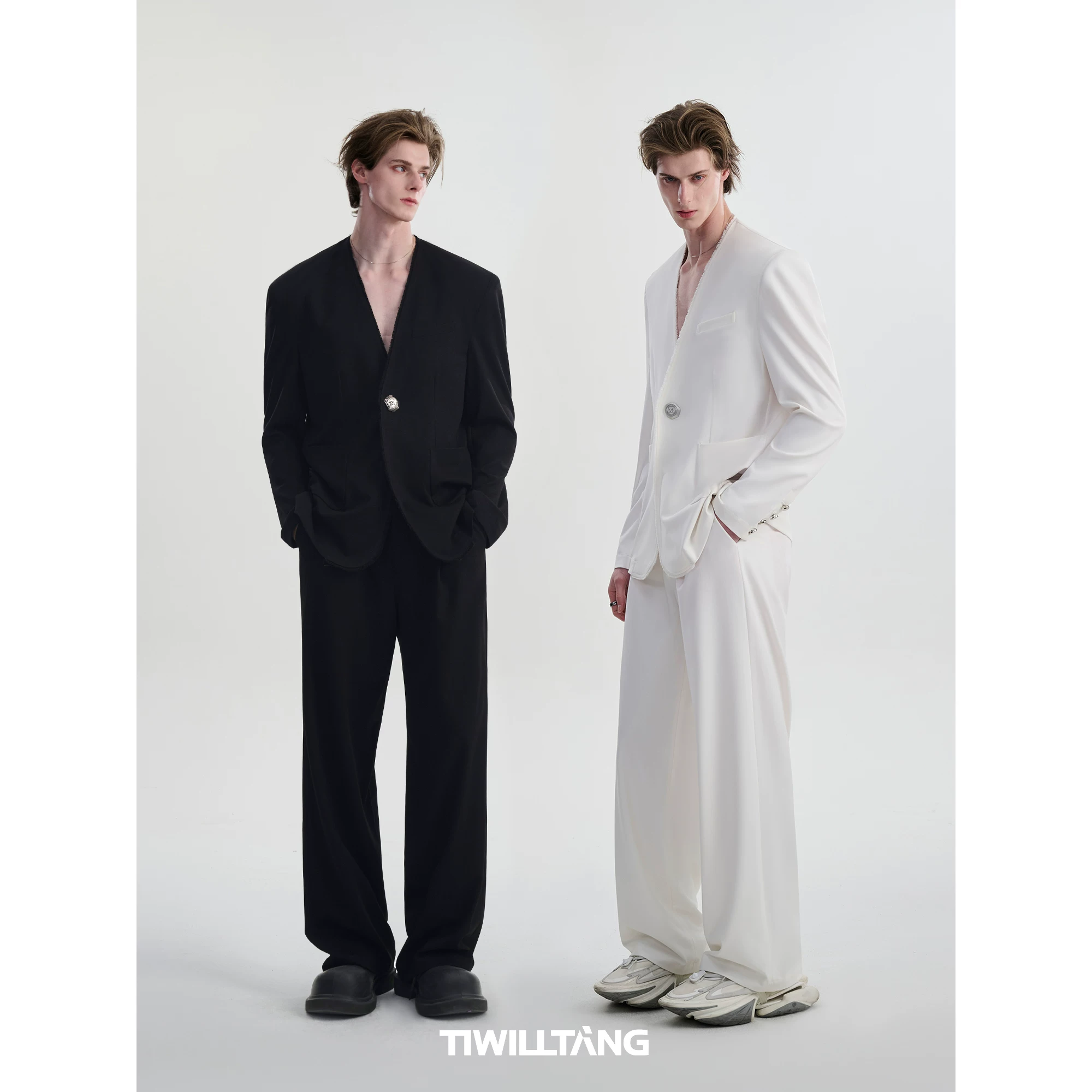 Китайский бренд TIWILLTANG «Dream Boy» мужской однобортный пиджак костюм весна-лето брюки для повседневного костюма