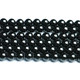 Natural black agate loose beads semi-finished round beads DIY handmade beaded material beaded bracelet necklace men and women