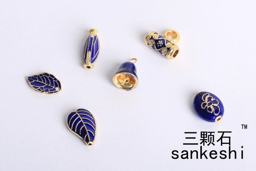 Сделай сам ювелирный материал тибетские серебряные аксессуары капают нефть Qingjin Blue Calamine Vocal Demon Delica Diamond Vait Diamond Penden