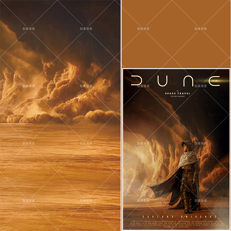 Studio Wasteland Style Desert Photo Shoot Background for Boys and Children, Photography Background Paper for Commercial Shooting, Desert Background