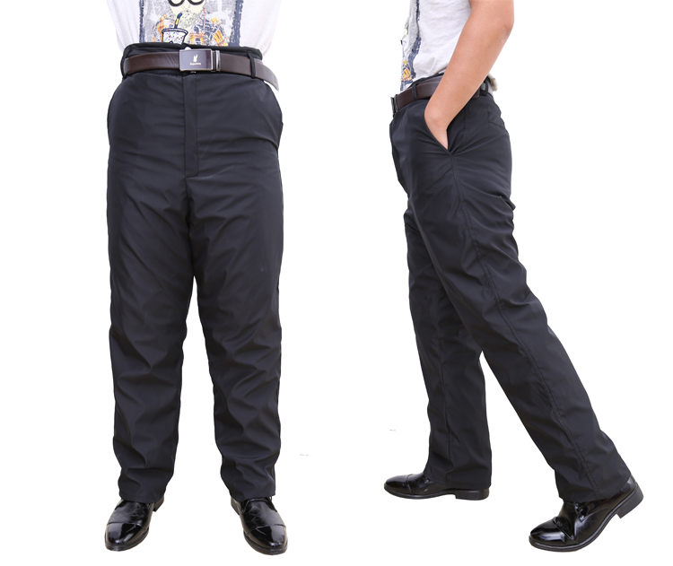 Pantalon cuir homme droit pour hiver - Ref 1476792 Image 5