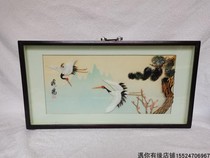 Early hand-made shell carving painting bark cork painting wood carving feather painting nostalgic old-fashioned objects crafts