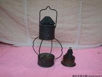 Foreign-made pure copper western portable horse lamp kerosene windproof lamp bronze collection nostalgic second-hand old-fashioned objects