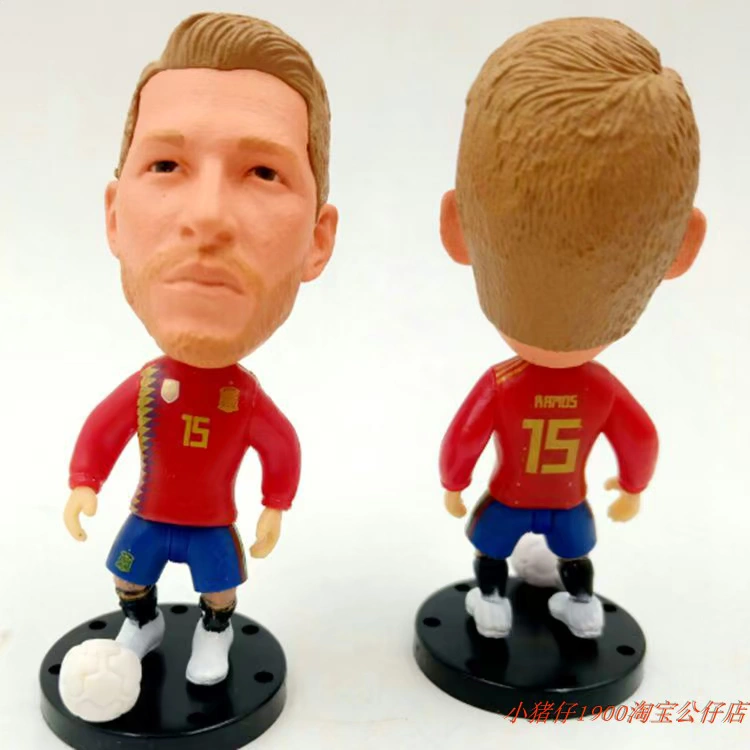 18 phiên bản của ngôi sao bóng đá sự kiện búp bê Aguero zil trắng Muller di Maria Ramos