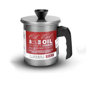 厨房家用日式不锈钢过滤油壶1.4L