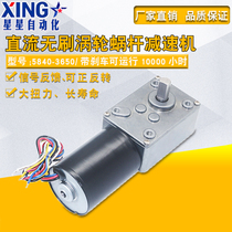 5840-3650 brushless DC reduction motor speed adjustment positive and reversing large torque miniature low speed motor 12V24V