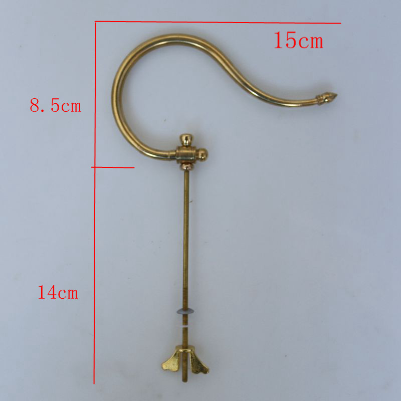 Boutique Painting Brow Stainless Steel Bird Cage Accessories Bamboo Bamboo Old Bamboo Bird Cage Hook Hooks Pure Copper Accessories