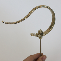 Boutique thrush stainless steel bird cage accessories Bamboo bamboo old bamboo bird cage hook hook pure copper accessories