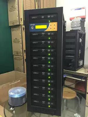  1T hard disk one for ten disc duplicator DVD disc burning tower 128M cache