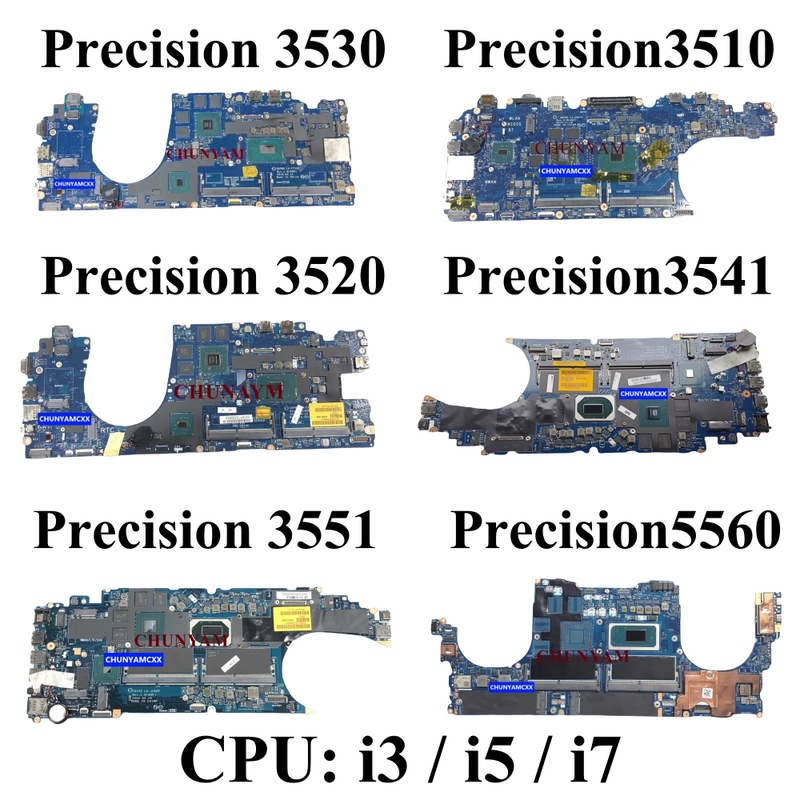 Dell/Dell Precision 3510 3520 3530 3540 3541 3561 5560 Motherboard/W