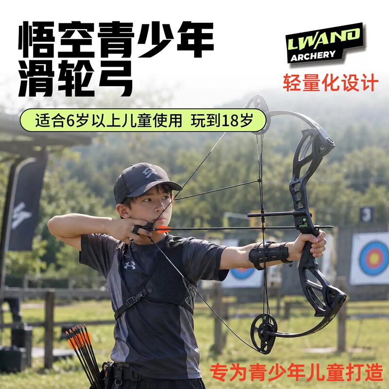 Youth and Children's Professional Compound Bow, Lightweight, Beginner Training, Competition, Outdoor Sports Bow and Arrow, Leiwan Gong, Wukong Youth and Children's Professional Compound Bow, Lightweight, Beginner Training, Competition, Outdoor Sports Bow and Arrow, Leiwan Gong, Wukong