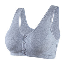 Middle aged No steel ring Vest Bra Moms Sports Underwear Women Thin all cotton gats up surplus bra bra