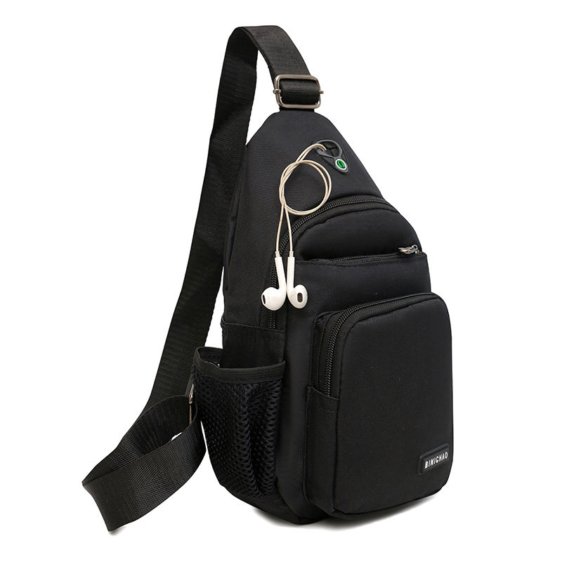 2018 Korean Men's Chest Bag New Waterproof Nylon Shoulder Bag Fashion Trend Messenger Bag Casual Sports Outdoor Bag