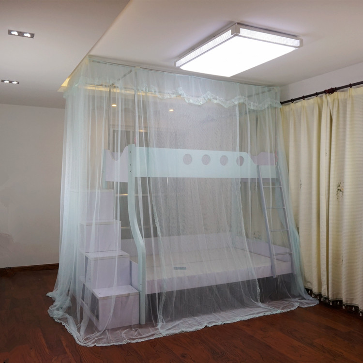 Customized bunk bed, mother and child bed, mosquito net, upper and lower bunk beds, children's one-piece floor-to-ceiling mosquito net
