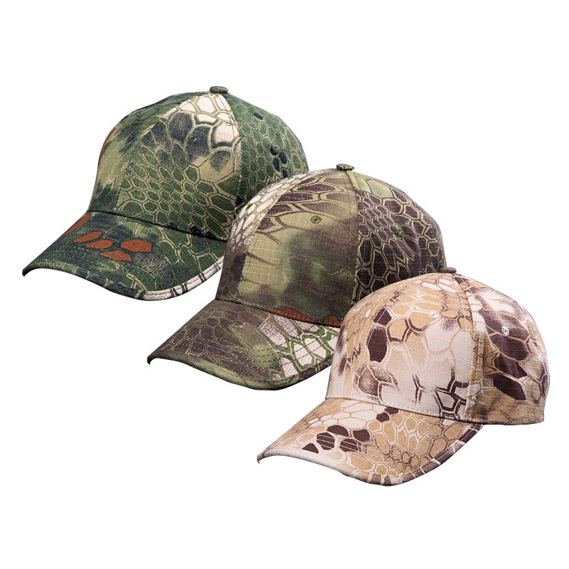 Python pattern camouflage baseball cap outdoor military fan baseball cap camouflage training tactical cap special forces sun visor
