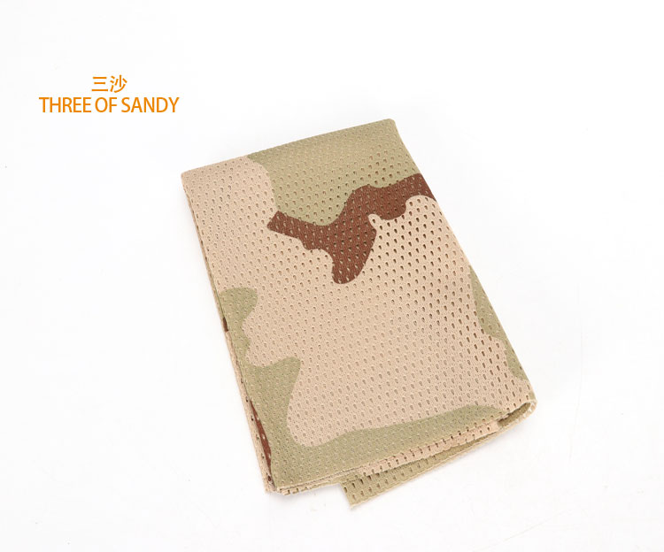 Ngoài trời commando chiến thuật khăn nam giới và phụ nữ ngoài trời fan quân đội ngụy trang vuông khăn bib rừng ngụy trang lưới khăn khăn đa năng phượt thủ