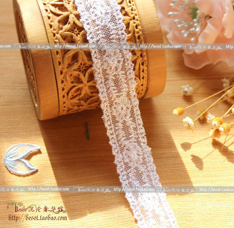 DIY Handmade Accessories Hair Accessories Loretta Clothing Accessories 2cm Bridal Bridal Lace Lace Lace Lace 