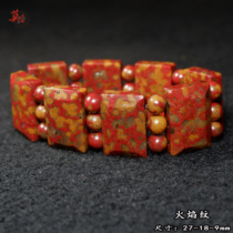 Guilin Chicken Blood Jade Raw Stone Hand Strings Chicken Oil Yellow Rojia Pond Stock Flame Veins Handmade Tank Bracelet Handtag Beads