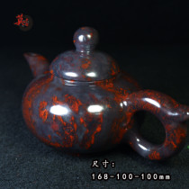 Guilin Chicken Blood Jade Mouth jade Jade Jade stock teapot teapot tea tea natural jade Artisanal Engraving Landscape ink