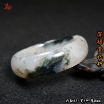 Guilin chicken blood jade imperial concubine material dark green bracelet Orphan raw stone jade bracelet from Shanlang mine mouth Jade bracelet inner diameter 58