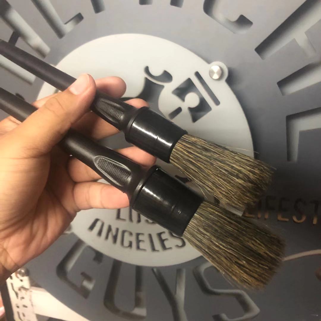 Percentipet-pure pig mane details brush not curly hair car beauty edge stitch character Air Conditioning Air Outlet Interior Hub Brushed