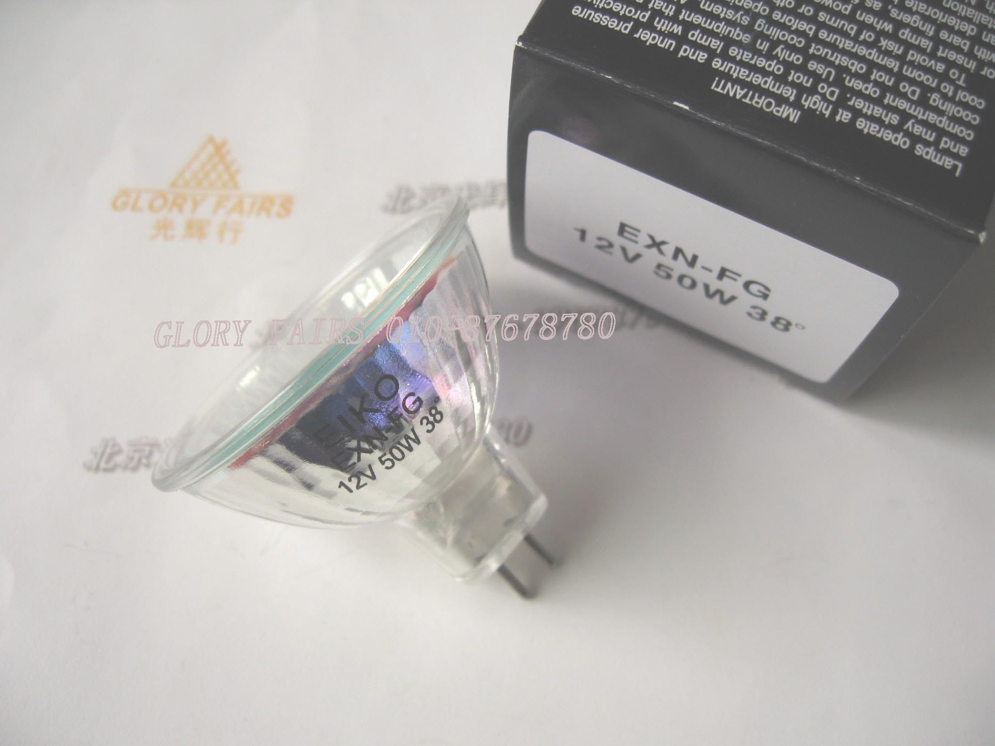 EIKO EXN-FG 12V 50W 38 38 halogen lamp EXN with lid TongEXN CG bulb 