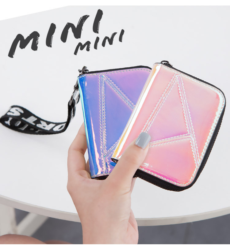 Gói thẻ Accord cá tính nữ thời trang ma thuật laser gói nhỏ thẻ xu ví nữ cá tính gói thẻ ngân hàng di động - Chủ thẻ ví cầm tay nữ