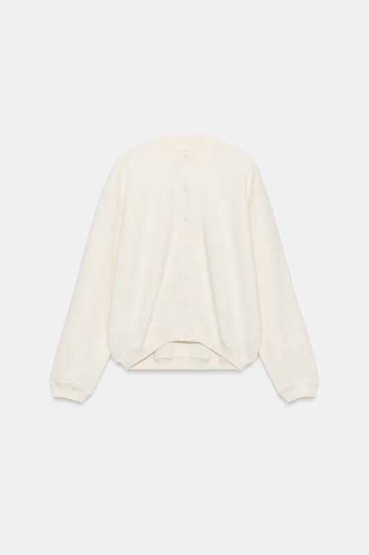 July Zara Domestic Genuine Product Purchasing Agent 4174636 Women's Cotton Button Sweatshirt 4174/636 July Zara Domestic Genuine Product Purchasing Agent 4174636 Women's Cotton Button Sweatshirt 4174/636