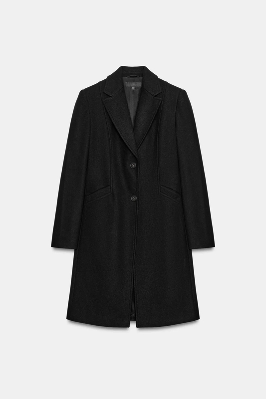 September Zara Domestic Genuine Product Purchasing Agent 3046/331 Women's Clothing 3-Color Lapel Soft Padded Shoulder Coat 3046331