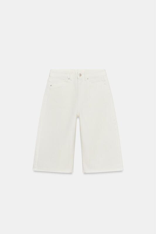 July Zara Domestic Genuine Product Purchasing Agent 7223/241 Women's Mid-Waist Straight Denim Casual Shorts 7223241 July Zara Domestic Genuine Product Purchasing Agent 7223/241 Women's Mid-Waist Straight Denim Casual Shorts 7223241