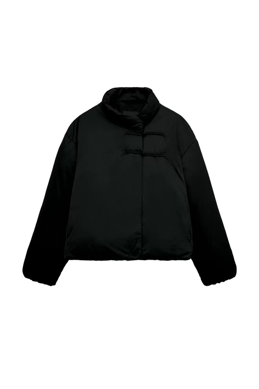 October Zara Domestic Genuine Product Purchasing Agent 4749/725 Women's Waterproof Short Jacket with Rope Knot Buckle 4749725 October Zara Domestic Genuine Product Purchasing Agent 4749/725 Women's Waterproof Short Jacket with Rope Knot Buckle 4749725