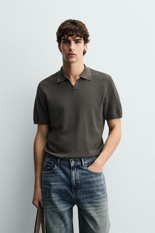 XL Hailansong July Zara Domestic Genuine Product Purchasing Agent 3332/410 Men's Knitted Polo Shirt 3332410 XL Hailansong July Zara Domestic Genuine Product Purchasing Agent 3332/410 Men's Knitted Polo Shirt 3332410