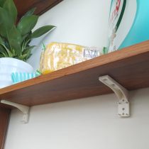 60 pieces of perforated bottom bracket extended painting bracket seamless nails wall-mounted fixed shelf bracket nails free perforated wall nails wooden board