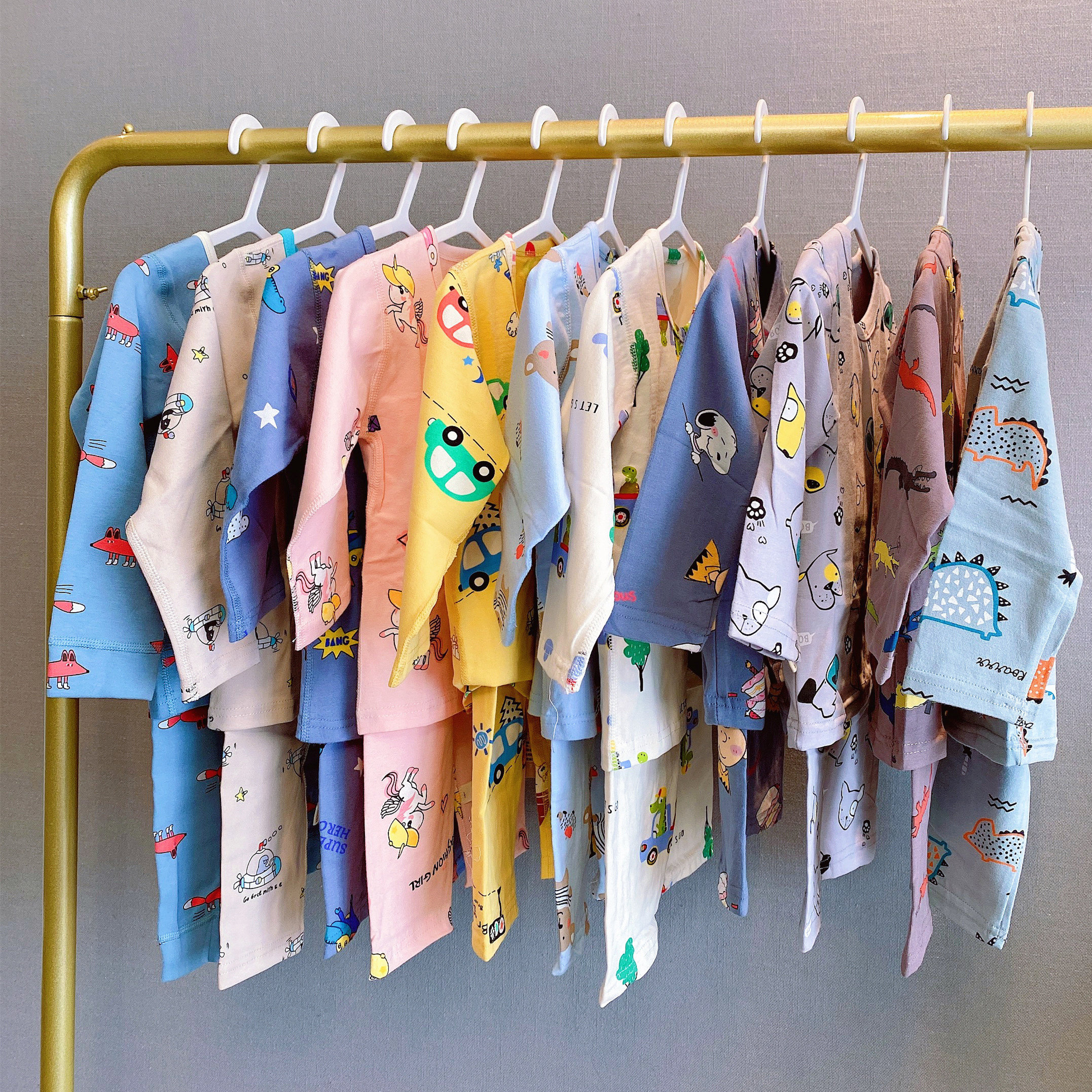 (Boneless Lycra Cotton Suit) Men's and Women's Baby Super Comfortable Soft Warm Home Clothes Pajamas Pajamas Shirts Underpants