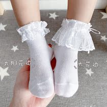Goons same child lace floral lace princess socks womens precious white socks (single-beat-no)