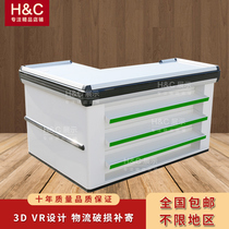 Supermarket convenience store casual snacks fruit Stainless steel cashier storage cabinet Wife adult special display rack