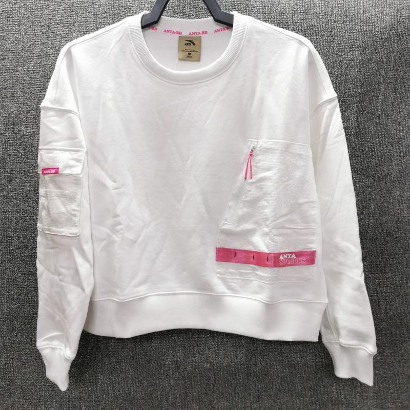 Anta women's sweater 2022 spring new fashion trend sports loose round neck pullover 162218724