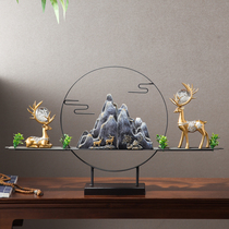 Living room entrance rockery decoration hotel lobby new Chinese decoration model room software office creative decoration