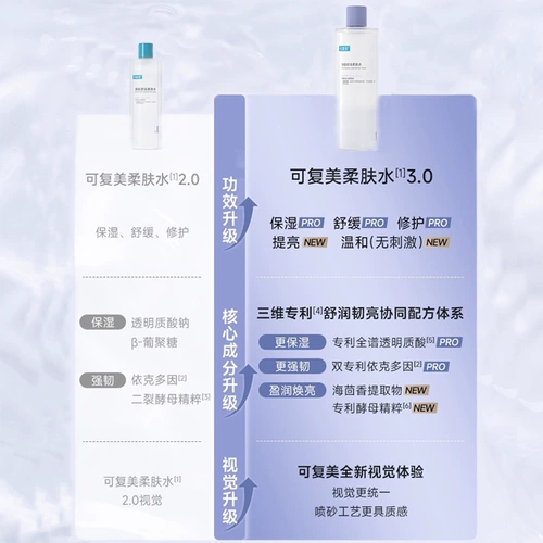 Влажный увлажняющий успокаивающий освежающий тонер, 500 мл