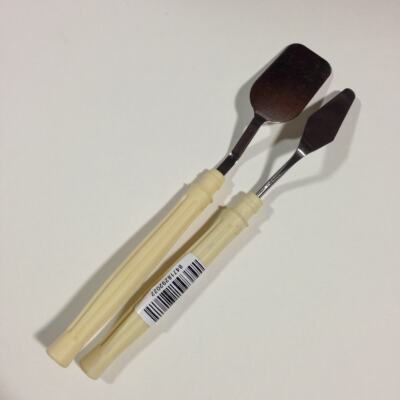 Pointed-head flat-head scraper, stainless steel color mixing knife, gouache paint scraper, gouache oil painting tool