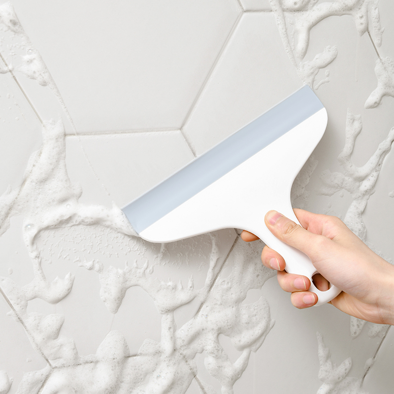 Bathroom Glass Scraper for Cleaning Car Windows, Shower Room, and Removing Dirt, 2-in-1 Cleaning and Scraping Tool