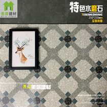 Hotel Watergrindstone Small Floor Tiles Balcony Abrasion Resistant Brick Parquet Tile Toilet Anti-Slip Retro Brick 250 Flower Brick