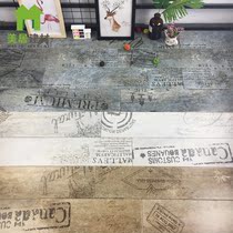 Wood grain brick Antique brick Cement printing imitation wood floor American graffiti bar non-slip background wall Cafe 800