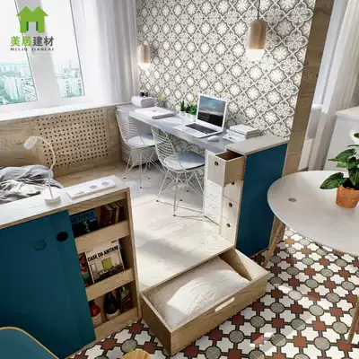 Nordic tile modern simple 200 flower brick chain shop flower dressing room wall tile floor tile art background wall