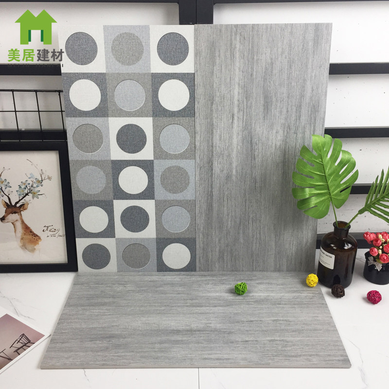 Nordic Industrial Wind Grey Cement Brick Imitation Ancient Brick 300x600 Makeup Room Kitchen Wall Brick Sublight Anti Slip