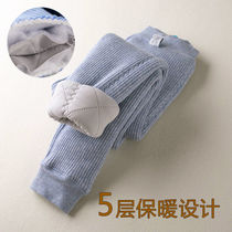 5 layers of thickened Jiayi childrens hot pants plus cotton boys and girls clothes cotton pants baby baby cotton warm pants