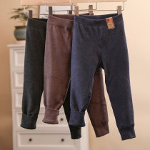 De Rong childrens warm pants baby plus velvet padded leggings