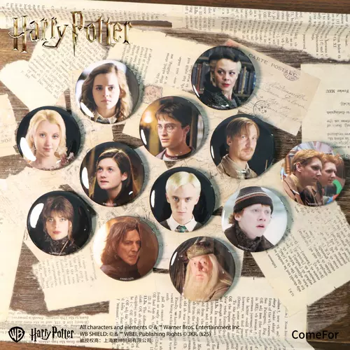 Гуангу Гарри Поттер Персонажи фильма фильма «Слепая коробка экрана» нарисованная жестяная плита Бар 58mm Draco Gemini