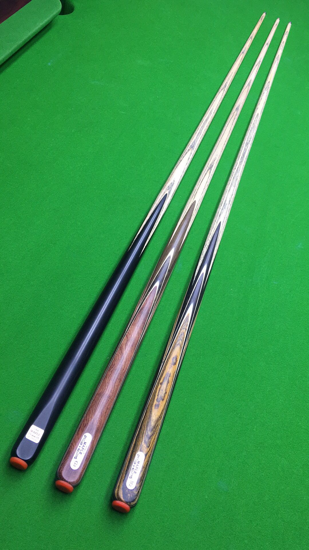 Maple Leaf Handmade Pole Table Ball Lever Small Head Chinese Black Octac 8 Ball Rod Snooker Integral Handout Pole Billiard Cue